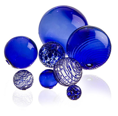 Glas Spheres Cobalt