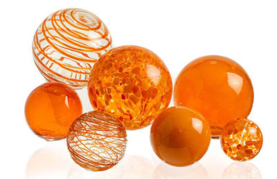 Glass Balls Tangerine
