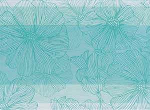 SO Bloom Turquoise Blue Placemat