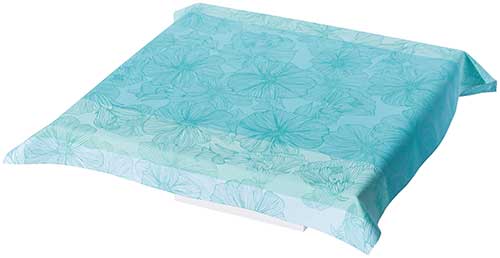 SO Bloom Turquoise Blue Tablecloth