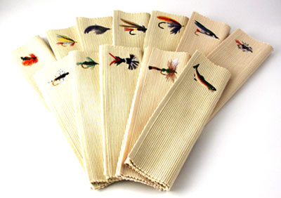 Natural Fishing Fly Placemats