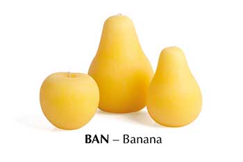 Pear Candles - Brushed Banana