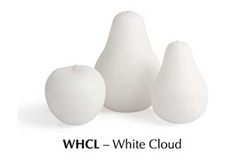 Pear Candles - Brushed White Clour