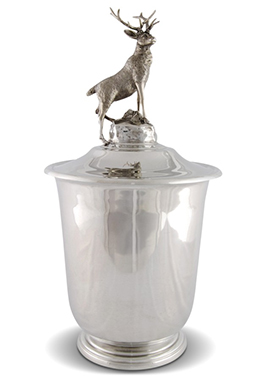 Ice Bucket Pewter Stag
