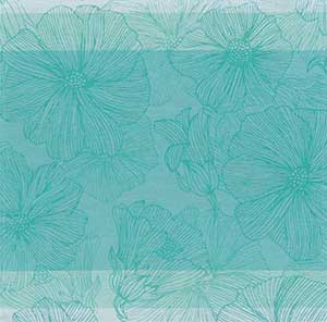 SO Bloom Turquoise Blue Napkin